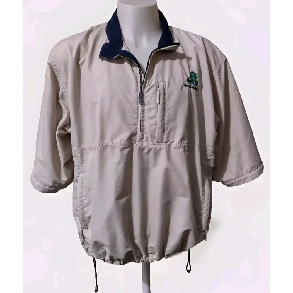 The Weather‎ Company Golf Jacket Men's XL Microfiber Short Sleeve Windbreaker